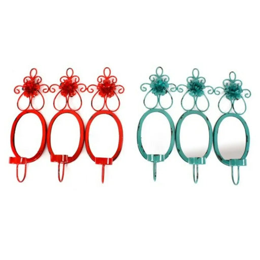 Стенно огледало DKD Home Decor 37 x 38 x 8,5 cm (3 Части)