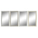 Стенно огледало DKD Home Decor Бял Бежов Тъмно сив 36 x 2 x