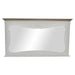 Стенно огледало DKD Home Decor Бял Естествен 105 x 64 x 4,5