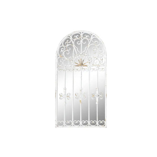 Стенно огледало DKD Home Decor Бял Прозорец 55 x 3 x 103,5