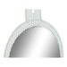 Стенно огледало DKD Home Decor Бял Розов 22 x 1,5 x 40 cm