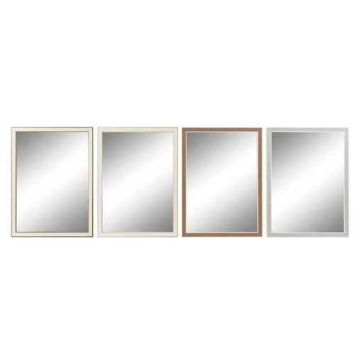 Стенно огледало DKD Home Decor Бял Кафяв Сив 56 x 2 x 76 cm