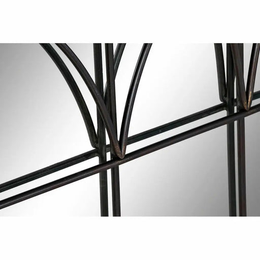 Стенно огледало DKD Home Decor Черен Модерен 76 x 4 x 76 cm