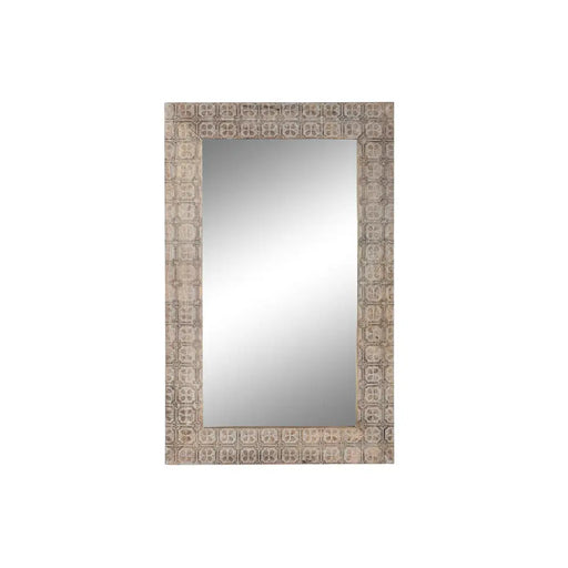 Стенно огледало DKD Home Decor Кафяв Естествен Индианец