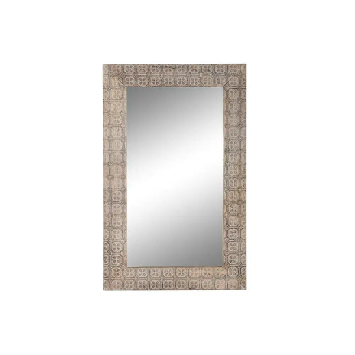 Стенно огледало DKD Home Decor Кафяв Естествен Индианец