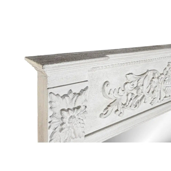 Стенно огледало DKD Home Decor Сив романтичен 133 x 8,5 x