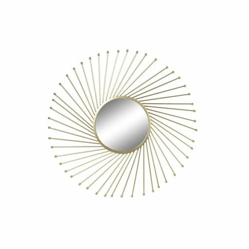 Стенно огледало DKD Home Decor Златен 84 x 2,5 x 84 cm
