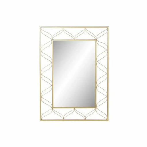 Стенно огледало DKD Home Decor Златен 70,5 x 2 x 98 cm