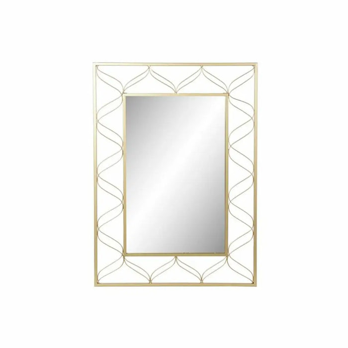 Стенно огледало DKD Home Decor Златен 70,5 x 2 x 98 cm