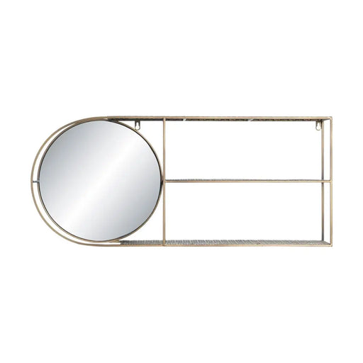 Стенно огледало DKD Home Decor Златен Модерен 80 x 13 x 35