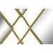 Стенно огледало DKD Home Decor Златен Ромб 63 x 2 x 90 cm