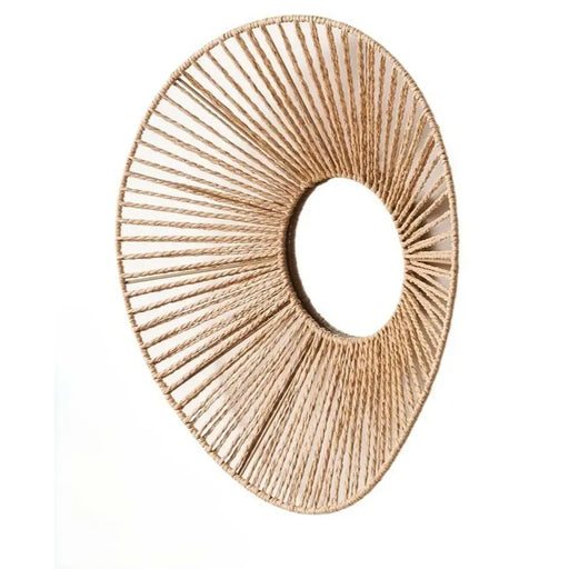 Стенно огледало Gift Decor Естествен Овал 43 x 13,5 x 38 cm