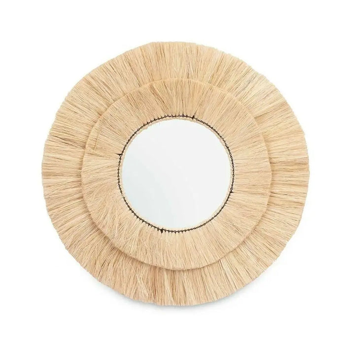 Стенно огледало Gift Decor Кафяв 73 x 73 x 3 cm Кръгове