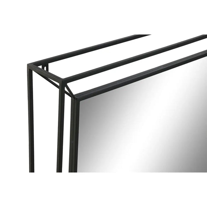 Стенно огледало Home ESPRIT Черен Vintage 90 x 10 x 90 cm