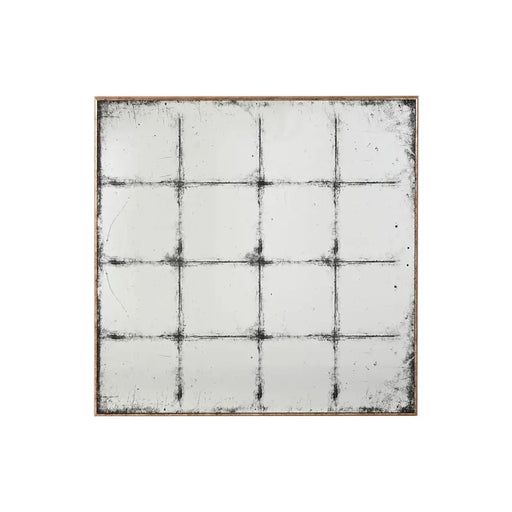 Стенно огледало Home ESPRIT Черен Златен Vintage Прозорец