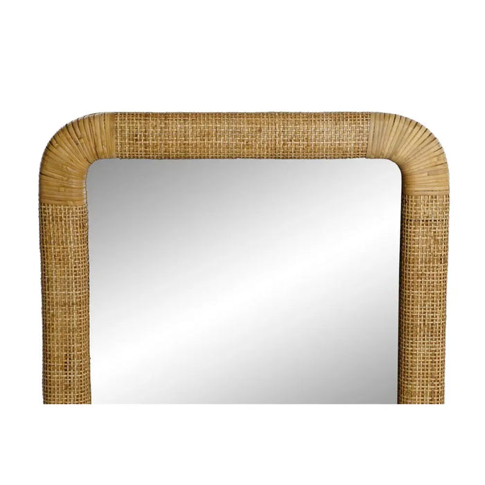 Стенно огледало Home ESPRIT Естествен Тропически 55 x 4 x