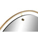 Стенно огледало Home ESPRIT Златен 90 x 2 x 90 cm