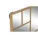 Стенно огледало Home ESPRIT Златен 90 x 2 x 90 cm