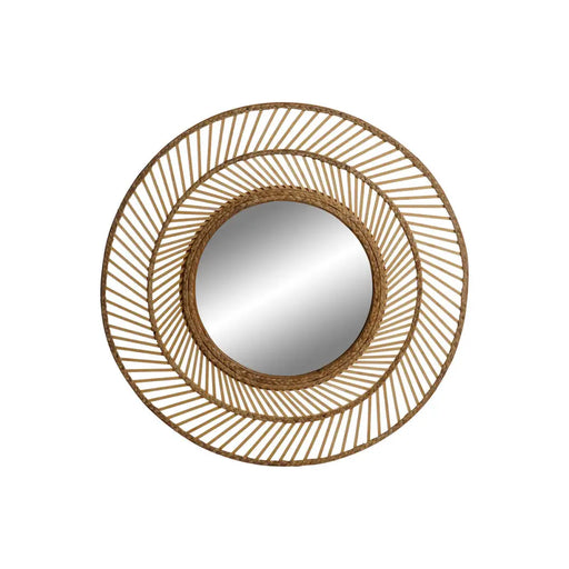 Стенно огледало Home ESPRIT Естествен Тропически 81 x 2 x