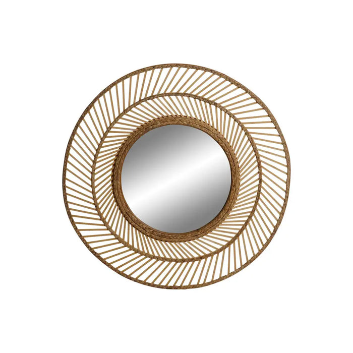 Стенно огледало Home ESPRIT Естествен Тропически 81 x 2 x