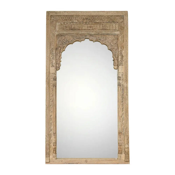 Стенно огледало Home ESPRIT Естествен 160 x 14,5 x 260 cm
