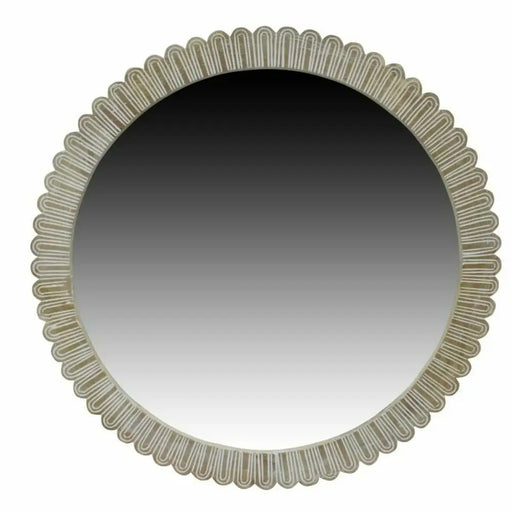 Стенно огледало DKD Home Decor Естествен Колониален