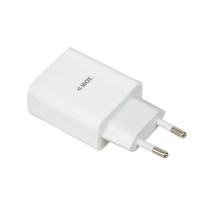 Стенно зарядно iBOX C-36 GaN PD20W бяло