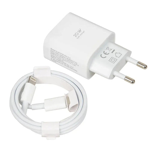 Стенно зарядно iBOX C-37 GaN PD20W бяло