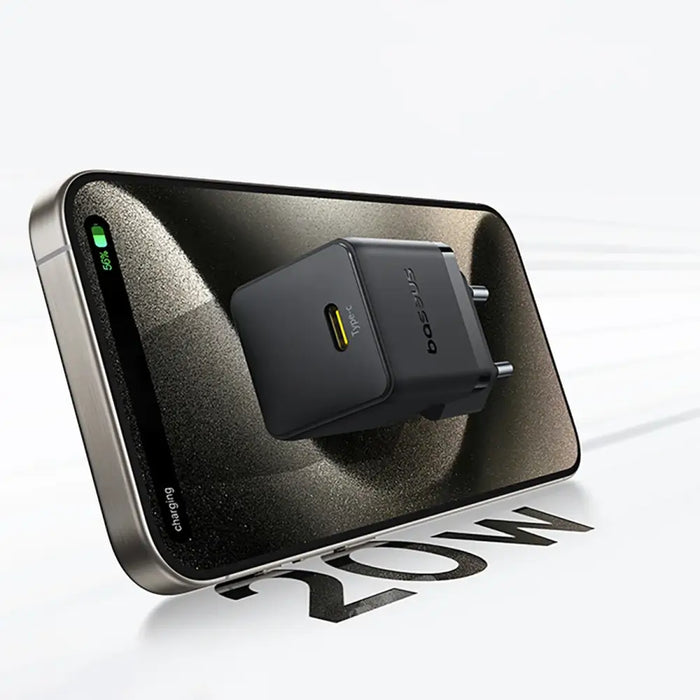 Стенно зарядно устройство Baseus Palm 1C 20W (с Baseus Mini