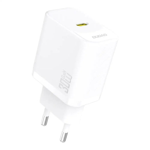 Стенно зарядно устройство Dudao A27P 30W PD GaN USB-C - бяло