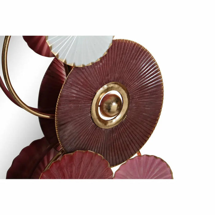 Стенно огледало DKD Home Decor Бял Розов Златен Модерен