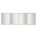 Стенно огледало Home ESPRIT Бял Кафяв Бежов Сив 66 x 2 x 92