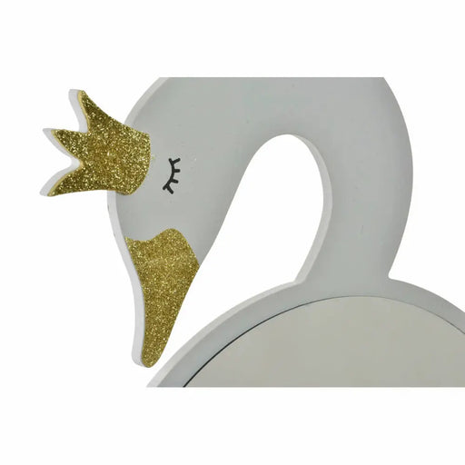 Стенно огледало DKD Home Decor Бял Светло розово Детски 43