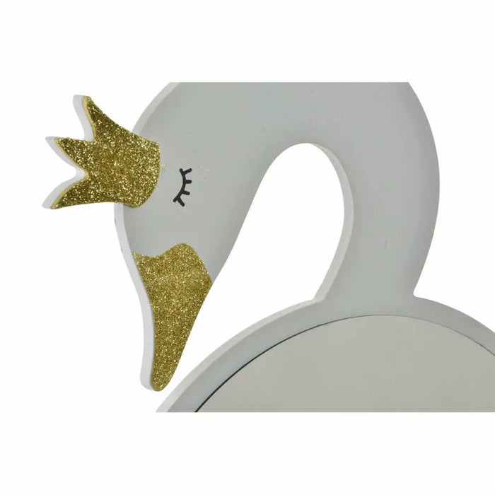 Стенно огледало DKD Home Decor Бял Светло розово Детски 43