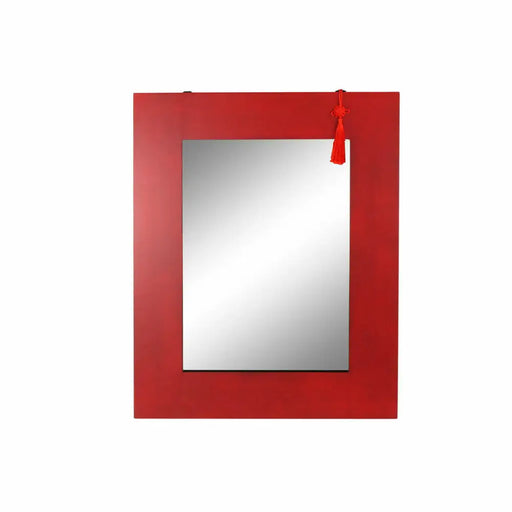 Стенно огледало DKD Home Decor Черен Червен Ориенталски 70