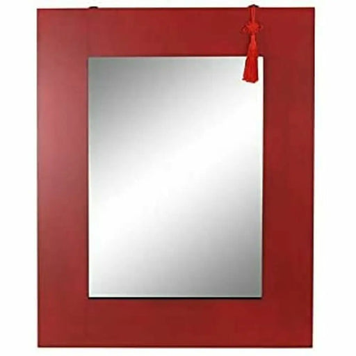 Стенно огледало DKD Home Decor Черен Червен Ориенталски 70