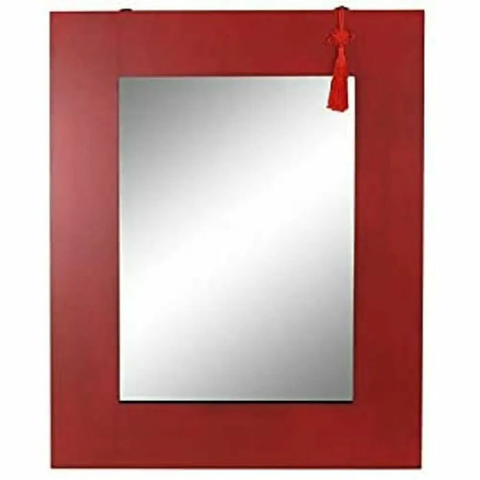 Стенно огледало DKD Home Decor Черен Червен Ориенталски 70