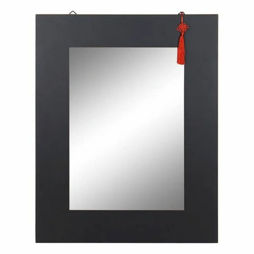 Стенно огледало DKD Home Decor Черен Червен Ориенталски 70