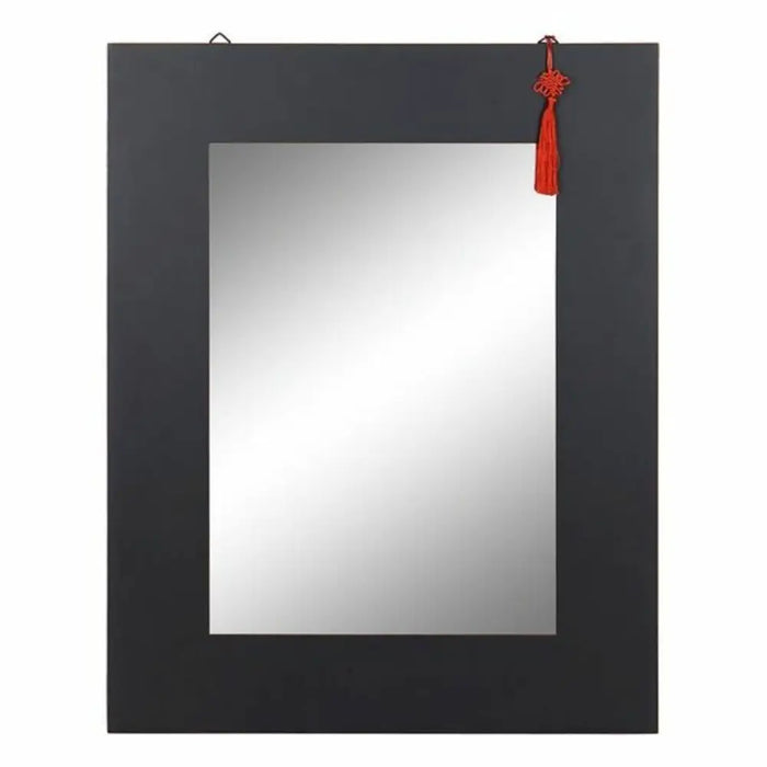 Стенно огледало DKD Home Decor Черен Червен Ориенталски 70