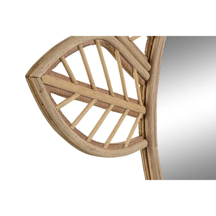 Стенно огледало DKD Home Decor Кафяв Естествен Тропически