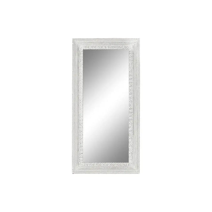 Стенно огледало Home ESPRIT Бял Индианец Гранитогрес 87 x 4