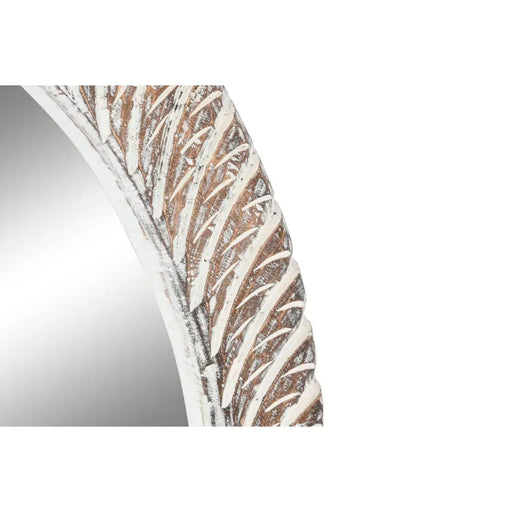 Стенно огледало Home ESPRIT Бял Кафяв Гранитогрес