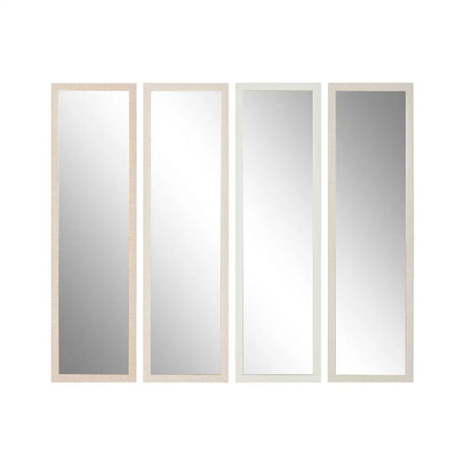 Стенно огледало Home ESPRIT Бял Кафяв Бежов Сив Модерен (4