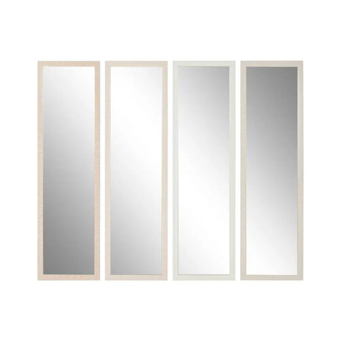 Стенно огледало Home ESPRIT Бял Кафяв Бежов Сив Модерен (4