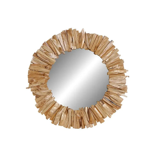 Стенно огледало DKD Home Decor Естествен Alpino Завършек