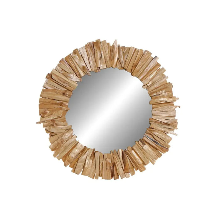 Стенно огледало DKD Home Decor Естествен Alpino Завършек