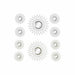 Стенно огледало DKD Home Decor Полипропилен (PP) (2 pcs) (5