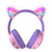 Стерео слушалки POWERLOCUS BOBO CAT KIDS PINK/PUR