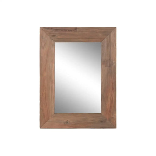 Стенно огледало Home ESPRIT Естествен Модерен 60 x 3 x 80 cm