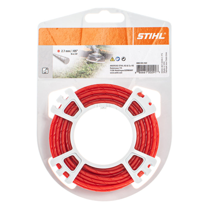 КОРДА ЗА КОСЕНЕ ОБЛА БЕЗШУМНА STIHL 2.7 ММ Х 9 М